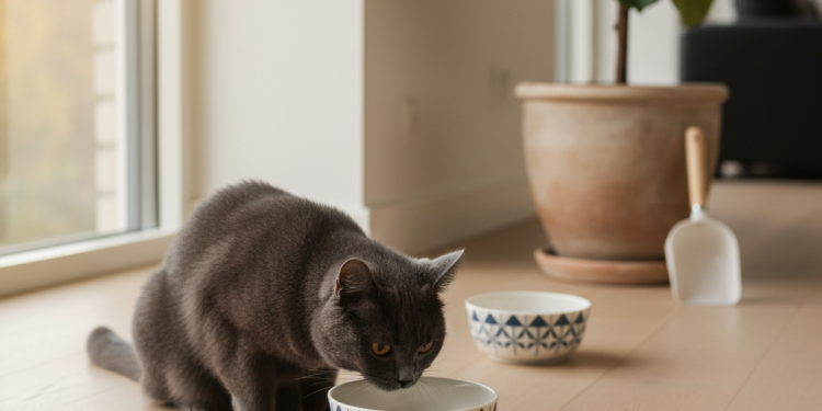 A photorealistic shot of a sophisticated, sunlit living room with minimalist Scandinavian decor