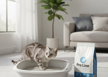 Pro Line: Kedi İçin En İyi 5 Hijyen Ürünü — Hızlı Rehber 8 A photorealistic shot of a pristine, modern living room with soft, natural morning light